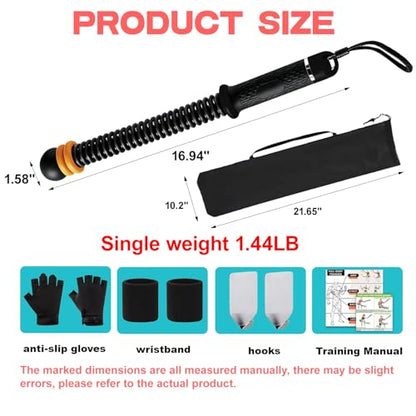 Adjustable Ropeless Battle Ropes, Portable Cordless Workout Rope for Home Gym — HIIT, Strength & Low-Impact Cardio, Variable Resistance, Quiet Training for Men & Women, Include Storage Bag