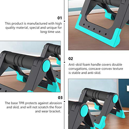 Wakauto Push Up Bars Strength Training - Push Up Bars Pushup Stands Handstand Bars, Non-slip Parallettes Bars for Strength Training and Calisthenics - Home Gym Workout Fitness Machines