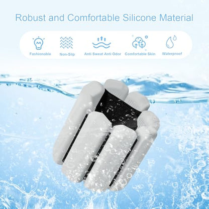 Wrist Weights Set of 2, Wearable Arm & Leg Weights for Women & Men, Adjustable Wrist Ankle Weights for Walking, Yoga, Swimming, Gym, 2lb - color: Grey