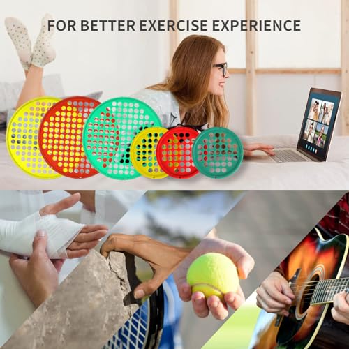 ZHIAMZ Hand Exercisers for Strength, Hand Exercise Web, Finger Exercise - color: PLUS-Yellow