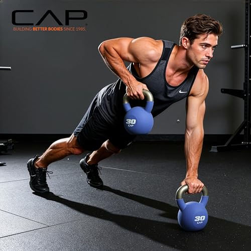 CAP Neoprene Coated Kettlebells - Multiple Sizes - size: 30 pounds