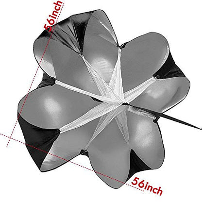 Running Speed Training, Umbrella Speed Chute,Resistance Parachute,Training Parachute,Running Parachute for Adul,Red - color: Red