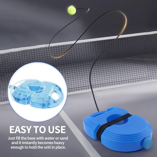 Tennis Trainer Rebound Ball with 3 String Balls,Tennis Practice Device,Portable Tennis Training Tool Suitable for Beginners Sport Exercise