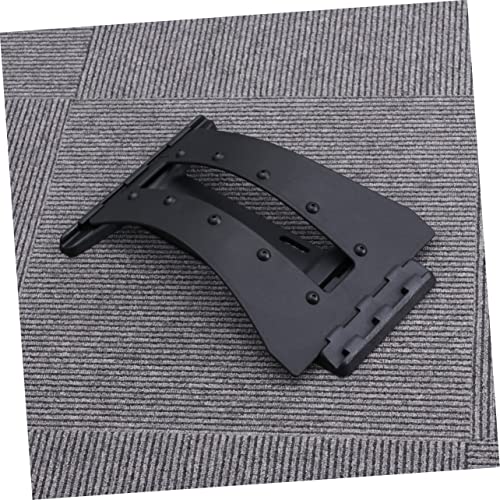 2Pcs Lumbar Traction Device for Spine Relief Black Back Massager with for Relief and Flexibility for Lower Back Support and Stretching