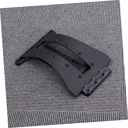 2Pcs Lumbar Traction Device for Spine Relief Black Back Massager with for Relief and Flexibility for Lower Back Support and Stretching