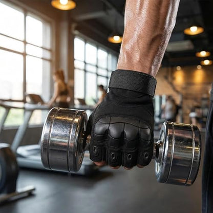 Fingerless Motorcycle Gloves for Men Women,Breathable TPU Protection,for Motorcycle Cycling ATV Riding Tactical Training Fitness Workout Black - size: Large