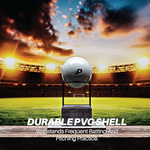 Simple Plyometric Weighted Ball | Baseball & Softball Training Ball | Arm Strength & Pitching | Durable PVC Shell with Sand Fill - size: 3.5oz