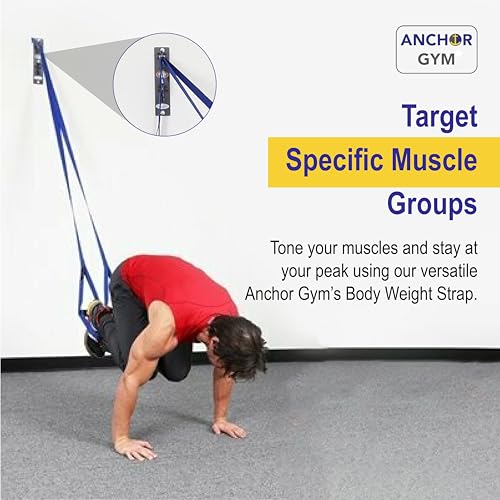 Body Weight Resistance Straps - Adjustable Body Weight Training Straps, Stretching & Full-Body Training - Exercise Straps with Handles for Home Gym Workouts