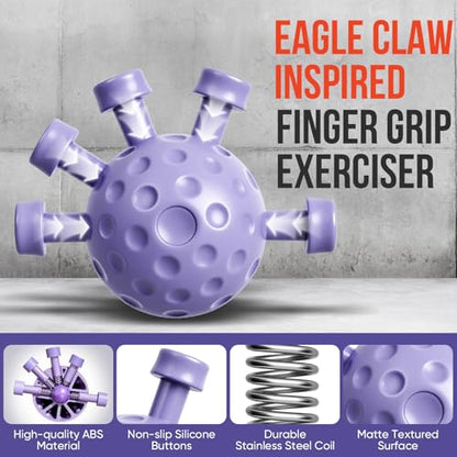 TEAWOO Grip Strength Trainer Kit, 3 Colors Forearm Strengthener & Hand Grip Strengthener, Finger Exerciser & Stretcher for Strength Training, Recovery & Flexibility