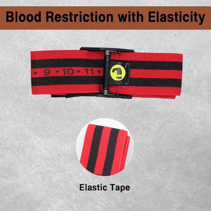 Blood Flow Restriction Bands for Women & Men, Booty Bands for Buttock Building, Occlusion Training Straps for Glutes, Hips & Legs to Increase Muscle Mass, Fitness Resistance Bands for Home Workouts