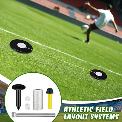 1 Set Soccer Field Marking Kit Athletic Field Layout Systems Kits for Football, Baseball, Soccer & Other Sports Supplies, Perfect for Striping Straight Lines