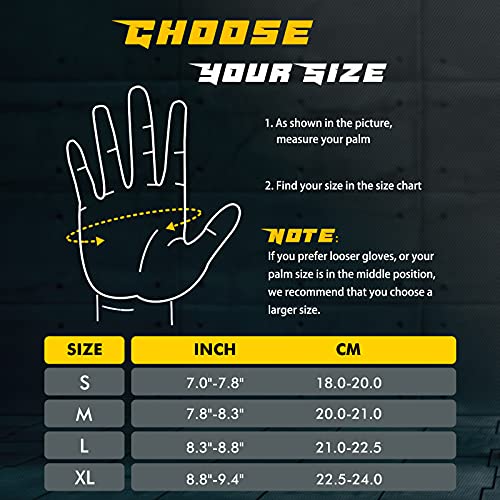 FREETOO Workout Gloves for Men, Weight Lifting Gloves with Full Palm Protection, Ultra Ventilated, Cushion Pads and Silicone Grip