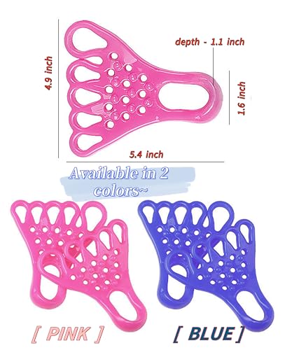 Toe Resistance Bands Strong Loop- Toe Stretcher -Toe Bands - color: pink