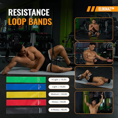 Portable Push Up Board Gym Kit 25-in-1, Foldable Push Up Station & Exercise Board Workout Set with 18 Accessories, Resistance Bands & Handles, Ankle Straps for Men, Women & Teens