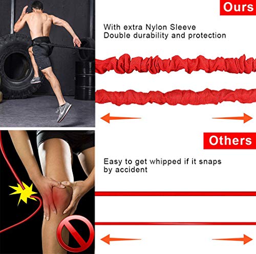 Resistance Training Rope Explosive Force Bounce Physical Training Resistance Rope Improving Speed, Stamina and Strength - color: 6.6ft Elastic rope
