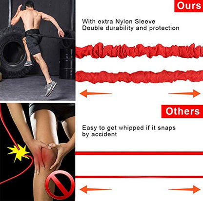 Resistance Training Rope Explosive Force Bounce Physical Training Resistance Rope Improving Speed, Stamina and Strength - color: 16.4ft Elastic rope