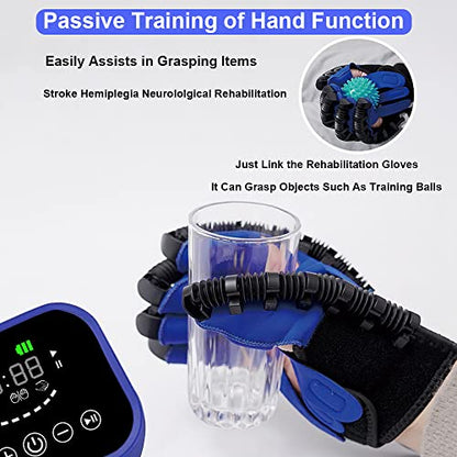 Rehabilitation Robot Gloves,Stroke Hemiplegia Hand Recovery Equipment,Hand Exerciser Aids,Rehab Robotic Glove - size: Left-hand-M
