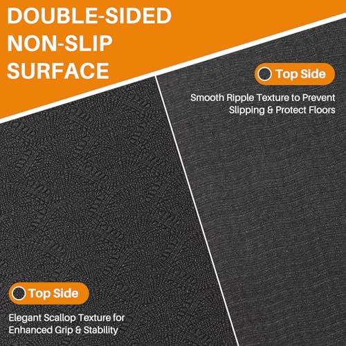 Bike Mat Compatible with Peloton Bike,6mm Thick,Elliptical,Treadmill Mat,Under Exercise Bike Trainer Pad for Indoor Stationary Spin Bike Gym Equipment Hardwood Floor Carpet Protector