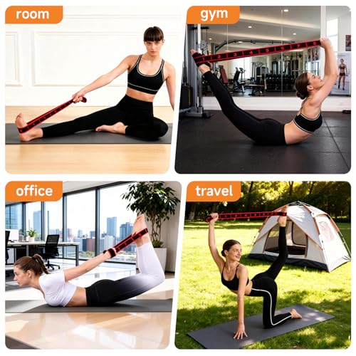3PCS Numbered Stretch Resistance Band, 8.10.12-Loop Elastic Training Bands for Stretching, Yoga, Multi-Loop Fitness Band for Flexibility & Strength Training