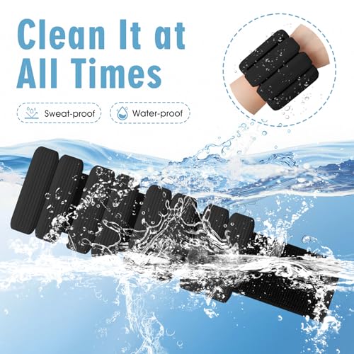 Wrist Weights Set of 2, Wearable Wrist Ankle Weights for Women & Men, Silicone Weighted Bangles Adjustable Arm and Leg Weights for Walking Yoga Pilates Running Dance Gym 2lb