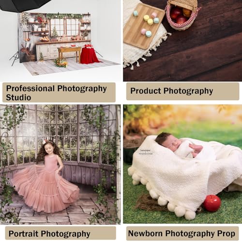 Kate Photography Floor Mats Green Grassland Floor Backdrop Wall Rubber Mat Newborn Photography Props for Professional Photo Shoot Studio 5x4ft