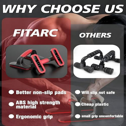 Pushup Bars，Non-Slip Push-Up Handles with Enhanced Grip – Lightweight & Eco-Friendly Fitness Solution for Man & Women - color: Green