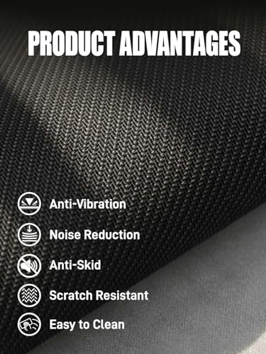 Pink Non-Slip Anti Vibration Mat for Vibration Plate Machine, Noise Reducing Floor Carpet Protector Pad & Exercise Accessory for Most Vibration Platform Machines (Only 1PC Pink Mat)