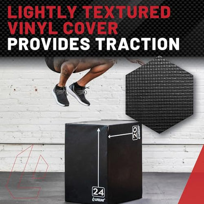 Lifeline Fitness 3-in-1 Foam Plyo Box - Exercise Equipment for Home Gym - Plyometric Jump Box Set for Crossfit, HIIT, Jump Training, Jump Trainer - style: Small