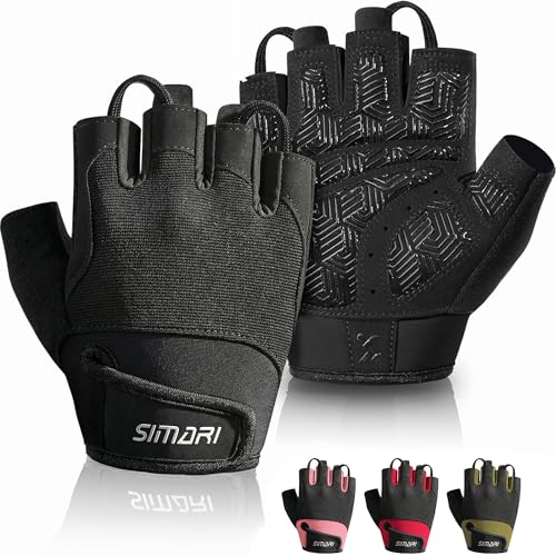 SIMARI Breathable Workout Gloves with Cushion Pad/Grip/Reduce Calluses, Weight Lifting Gloves for Gym Exercise, Cycling, Weightlifting Training, Fitness, Pilates, Kayaking, Gift for Men & Women