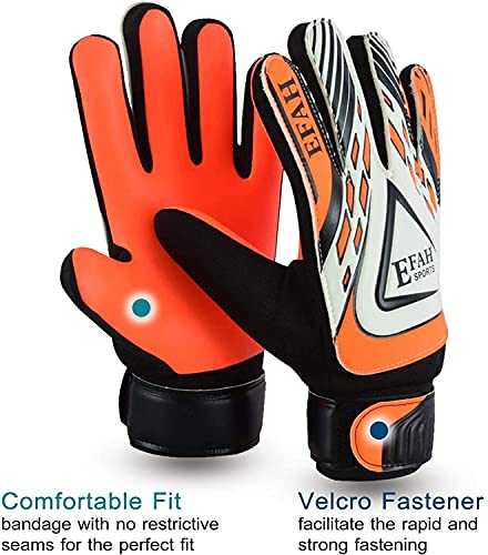 Soccer Goalie Goalkeeper Gloves for Kids Boys Children Football Gloves with Strong Grips Palms