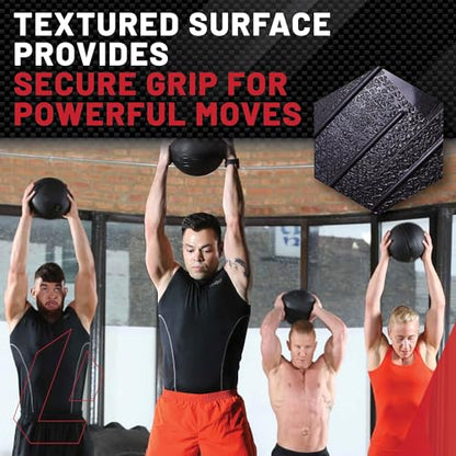 Lifeline Fitness Weighted Slam Ball - Easy to Grip Slam Ball for Home Gym and HIIT Workouts - style: 8 lb
