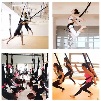 Bungee Fitness Training Set,Adjustable Resistance Belt Rope for Gym Home Workouts - Ideal for Suspension Training and Dance Fitness (Weight Class)