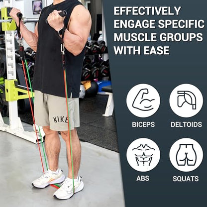 TheFitLife Resistance Bands Set with Handles, Door Anchor and Ankle Straps