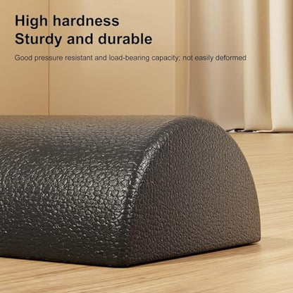 Half Round Back Roller Foam - High Density Exercise Yoga Pilates, Stretching Roundd | Firm Full Body Athletic Massager for Muscle Recovery Post Workout Trigger Point Usage