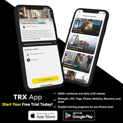 TRX All-In-One Home Gym System – Complete Suspension Training Kit for Strength Training, HIIT & Full-Body Workouts at Home or Outdoors, Includes Indoor & Outdoor Anchors