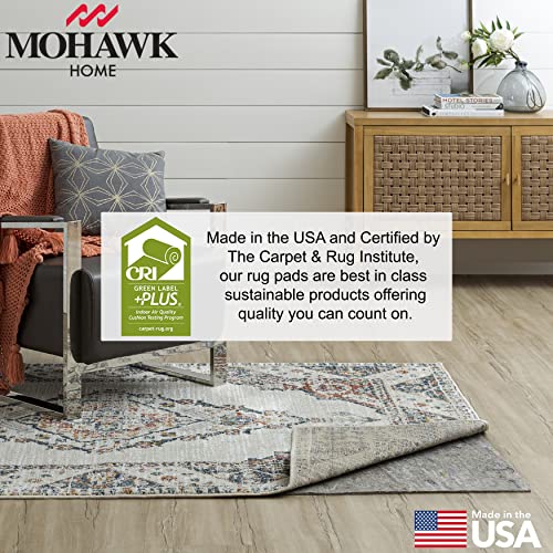 Mohawk Home Non Slip Rug Pad 8' x 10' - 1/4" Thick Felt + Latex Rubber Gripper - Dual Surface Cushion for Hardwood, Carpet, Tile Floors, Made in USA - size: 8' x 10' (Rectangular), style: 1/4 Inch Dual Surface Rug Pad