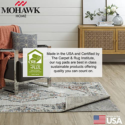 Mohawk Home Non Slip Rug Pad 8' x 10' - 1/4" Thick Felt + Latex Rubber Gripper - Dual Surface Cushion for Hardwood, Carpet, Tile Floors, Made in USA - size: 8' x 10' (Rectangular), style: 1/4 Inch Dual Surface Rug Pad