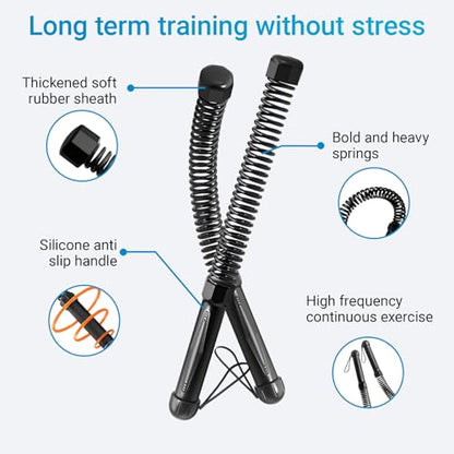 Cordless Battle Rope, Ropeless Training Rope, Heavy Duty Cordless Battle Rope, Heavy Duty Portable Cordless Battle Ropes for Home Gym,Strength Training, Arm Toning & Functional Fitness