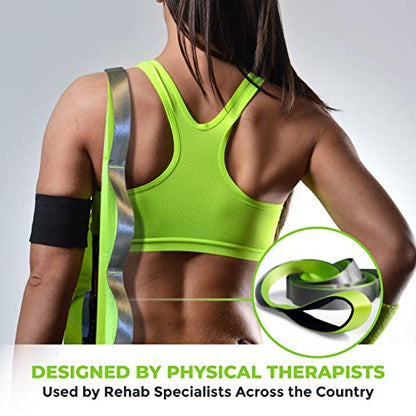 Stretching Strap for Physical Therapy, 12 Multi-Loop Stretch Strap 1.5" W x 8' L, Neoprene Handles, Physical Therapy Equipment, Yoga Straps for Stretching, Leg Stretcher.