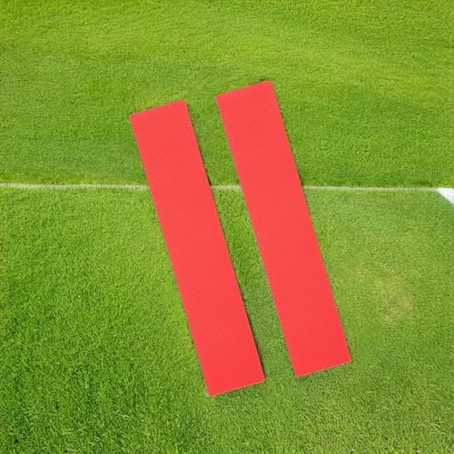 minkissy 12pcs Smooth Crimson Field Court Spot Markers for Soccer Football Tennis Court Line Marking Pads Anti-Slip Ground Markers for Sports Training and Agility Drills