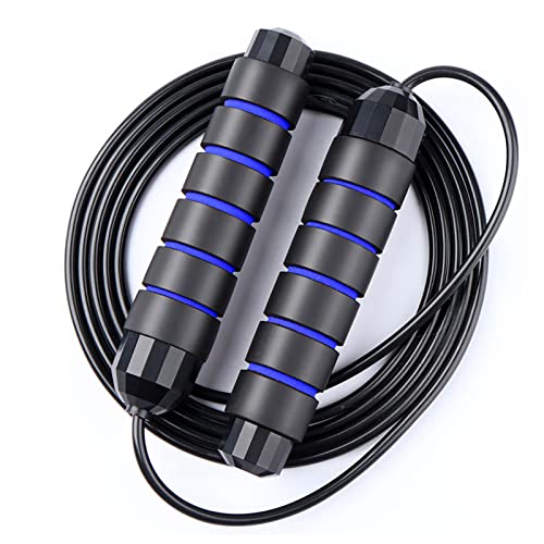 Redify Jump Rope,Jump Ropes for Fitness for Women Men and Kids,Speed Jumping Rope for Workout with Ball Bearings,Adjustable Skipping Rope for Exercise&Slim Body at Home School Gym - color: Blue