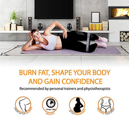 Cotton Resistance Bands Set of 3 for Booty, Legs, Glutes, Hips and Upper Body - Exercise Circle Loop Bands for Total Body Workout - Durable, Strong, Non-Slip