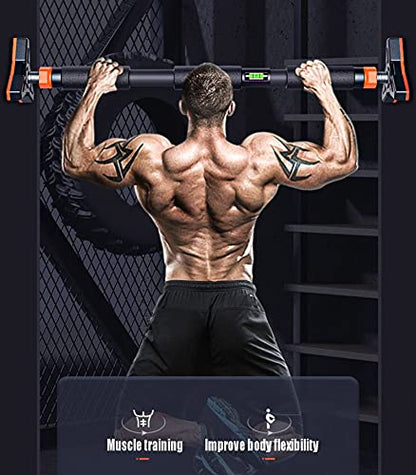 Pull Up Bars Chin Up Bar for Doorway, Portable Pullup Chin Up Bar Home, No Screws Multifunctional Fitness Horizontal Bar, 73-175CM, Load 250kg - size: 100-125cm