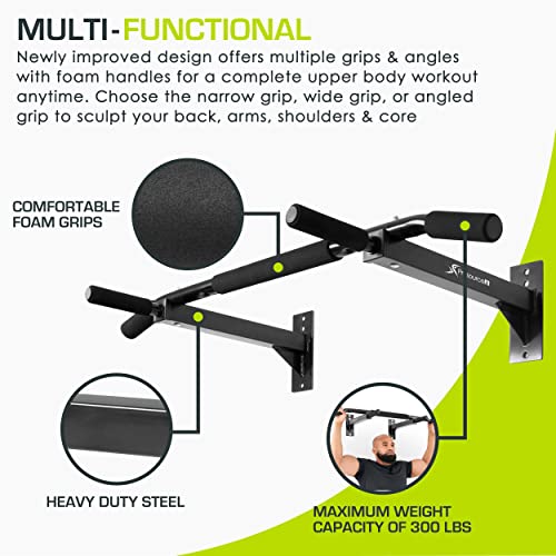 ProsourceFit Pull Up Bar for Multi Use Fitness & Home Gym Exercise