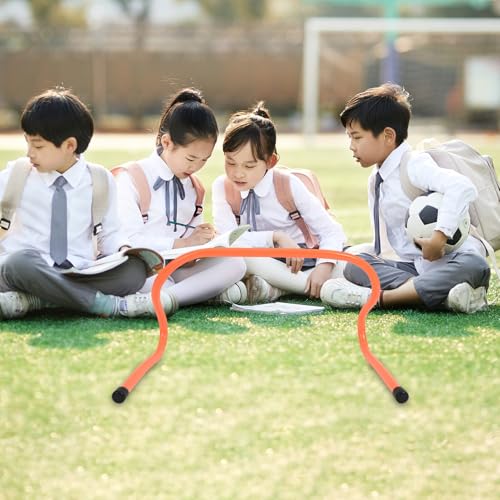 Alipis 2pcs Plastic Agility Hurdles 23cm Sports Training Hurdle Equipment for Youth Football Speed and Footwork Training