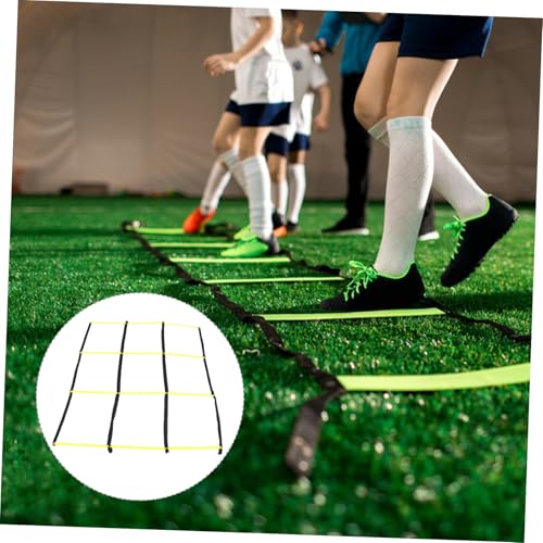 PRETYZOOM Portable Agility Ladder for Soccer Training with Ninesquare Design Material Football Workout Ladder for Speed Footwork and Versatile Team Athletic Drills