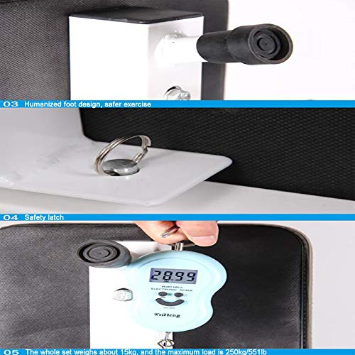 Foldable Home Gym Fitness Bench Press Rack Sturdy Dip Stand Barbell Rack Adjustable Height Weight Bench Weightlifting Stand for Strength Training