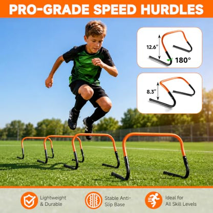 Agility Ladder, Soccer Football Training Equipment Agility & Speed Training - color: Orange