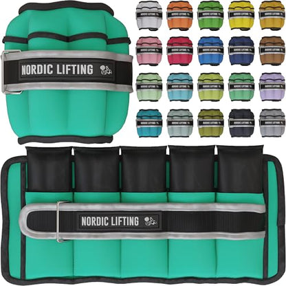 Adjustable Ankle Weights for Women & Men – 1 Pair (2–10 lbs) Wrist, Arm & Leg Weights for Gym, Yoga & Home Workouts – Secure Fit Strap Design – Durable Fitness Training Equipment - color: Moss Green