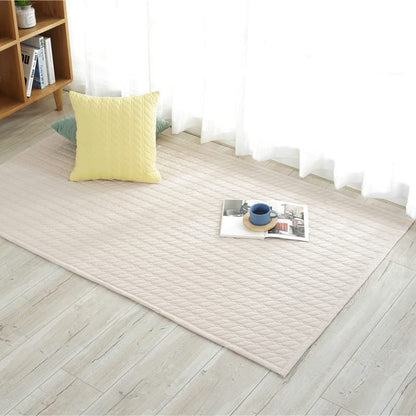 Thick Cotton Yoga Mat 100% Organic Natural Yoga Rug Fitness Rug with Bag for Exercise, Workout Washable 78.8 inches X 27.5 Inches